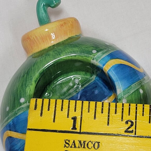 Set of 3 - Tea-light candle holder - ceramic - Hand Painted - Marianne Richmonds - Picture 13 of 16